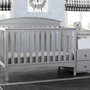 Delta Children Abby Convertible Crib and Changer, Grey