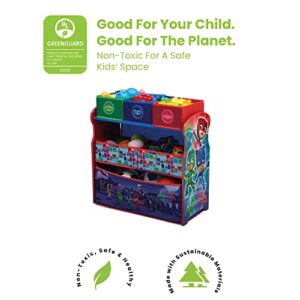 Delta Children 6 Bin Design and Store Toy Organizer - Greenguard Gold Certified,PJ Masks