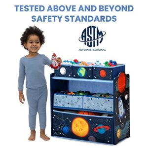 Delta Children Space Adventures Design & Store 6 Bin Toy Storage Organizer - Greenguard Gold Certified, Blue