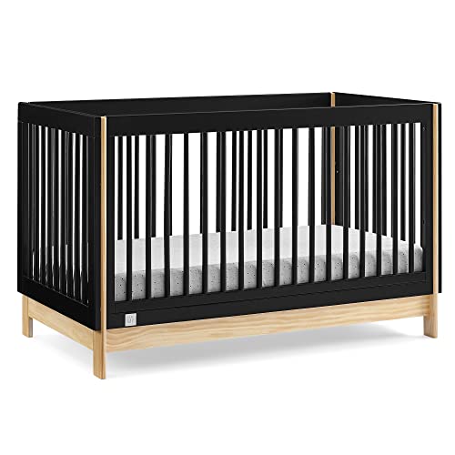 babyGap by Delta Children Tate 4-in-1 Convertible Crib - Greenguard Gold Certified, Ebony/Natural