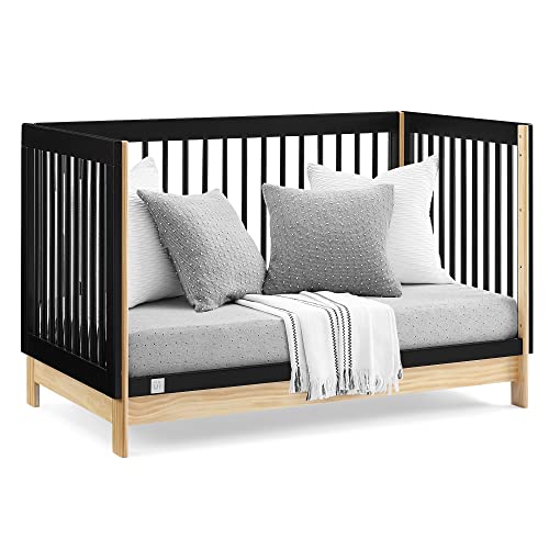 babyGap by Delta Children Tate 4-in-1 Convertible Crib - Greenguard Gold Certified, Ebony/Natural