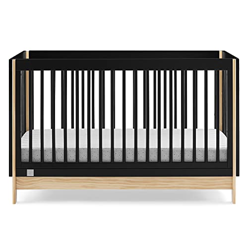 babyGap by Delta Children Tate 4-in-1 Convertible Crib - Greenguard Gold Certified, Ebony/Natural