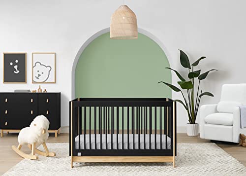 babyGap by Delta Children Tate 4-in-1 Convertible Crib - Greenguard Gold Certified, Ebony/Natural