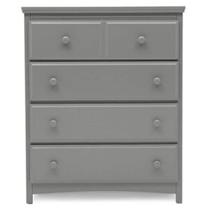 Delta Children Emerson 4 Drawer Chest, Greenguard Gold Certified, Grey