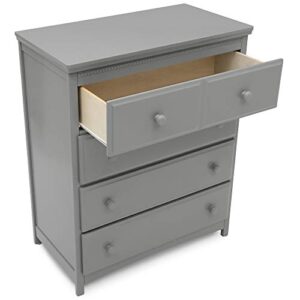 Delta Children Emerson 4 Drawer Chest, Greenguard Gold Certified, Grey