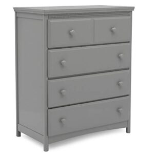 Delta Children Emerson 4 Drawer Chest, Greenguard Gold Certified, Grey