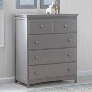 Delta Children Emerson 4 Drawer Chest, Greenguard Gold Certified, Grey