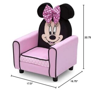 Delta Children Figural Upholstered Kids Chair, Disney Minnie Mouse