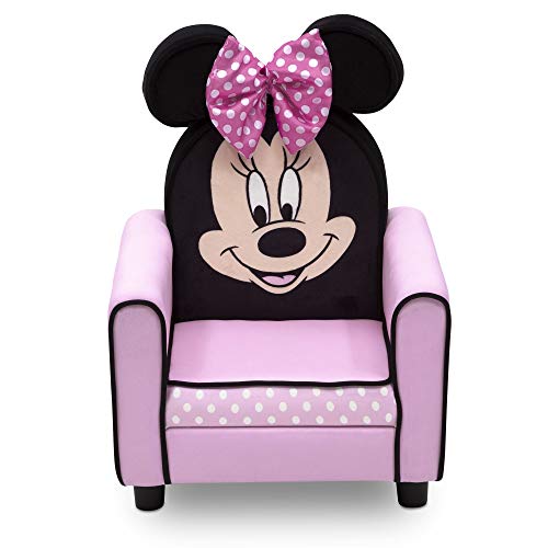 Delta Children Figural Upholstered Kids Chair, Disney Minnie Mouse