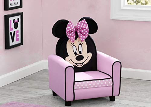 Delta Children Figural Upholstered Kids Chair, Disney Minnie Mouse