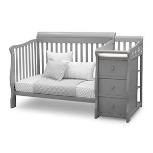 Delta Children Princeton Junction Convertible Crib N Changer, Grey