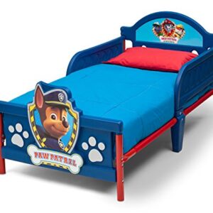 Delta Children 3D-Footboard Toddler Bed, Nick Jr. PAW Patrol + Delta Children Twinkle Galaxy Dual Sided Recycled Fiber Core Crib and Toddler Mattress (Bundle)