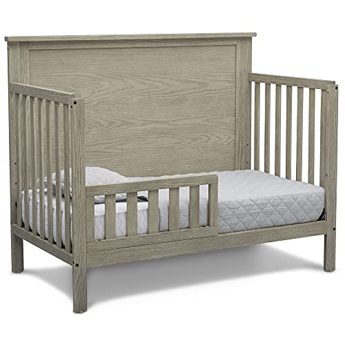 Delta Children Middleton 4-in-1 Convertible Baby Crib, Textured Limestone