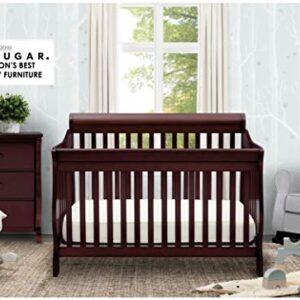 Delta Children Canton 4-in-1 Convertible Crib - Easy to Assemble, Espresso Cherry