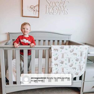 Delta Children Birkley Convertible Crib N Changer, Bianca White