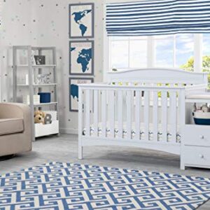 Delta Children Birkley Convertible Crib N Changer, Bianca White