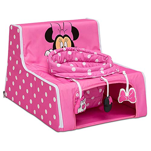 Disney Minnie Mouse Sit N Play Portable Activity Seat for Babies by Delta Children – Floor Seat for Infants