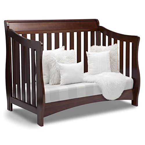 Delta Children Bentley S Series 4-in-1 Convertible Baby Crib, Chocolate