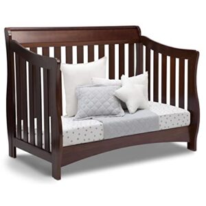 Delta Children Bentley S Series 4-in-1 Convertible Baby Crib, Chocolate