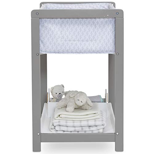 Delta Children Classic Wood Bedside Bassinet Sleeper - Portable Crib with High-End Wood Frame, Link