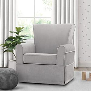 Delta Children Benbridge Glider Swivel Rocker Chair, Dove Grey