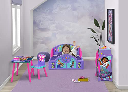 Disney Encanto Sleep and Play Toddler Bed with Built-in Guardrails by Delta Children