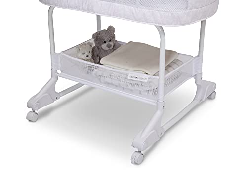 Delta Children SleepCool Rocking Bassinet with Airflow Mesh, Pink Fresco