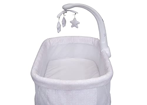 Delta Children SleepCool Rocking Bassinet with Airflow Mesh, Pink Fresco