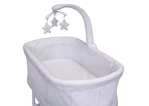 Delta Children SleepCool Rocking Bassinet with Airflow Mesh, Pink Fresco