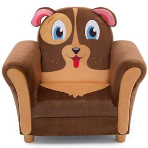 delta children cozy children’s chair – fun animal character, brown puppy