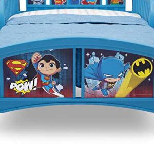 Delta Children Plastic Toddler Bed, DC Super Friends | Batman | Superman | Cyborg | The Flash | Aquaman