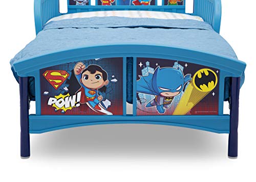 Delta Children Plastic Toddler Bed, DC Super Friends | Batman | Superman | Cyborg | The Flash | Aquaman