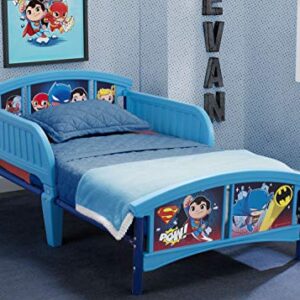 Delta Children Plastic Toddler Bed, DC Super Friends | Batman | Superman | Cyborg | The Flash | Aquaman