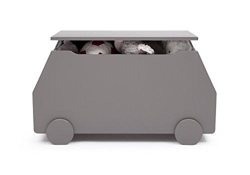 Delta Children Metro Toy Box, Classic Grey