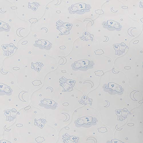 Serta PerfectSleeper Deluxe Crib Mattress Pad - 2 Pack – 100% Waterproof, Quilted Top, Fitted Protective Crib Mattress Pad, White