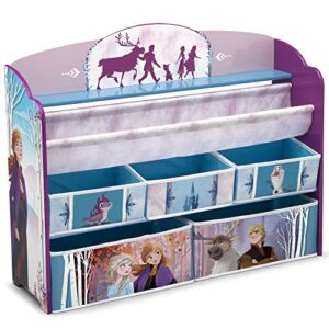 delta children deluxe toy and book organizer, disney frozen ii