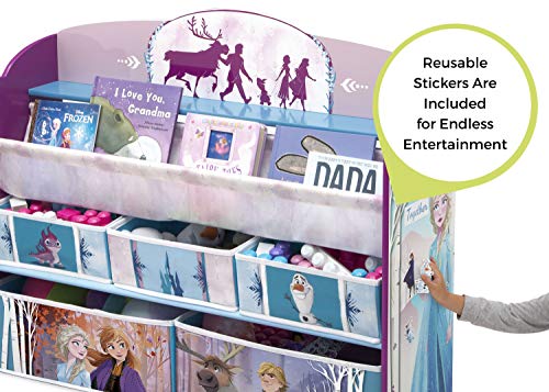 Delta Children Deluxe Toy and Book Organizer, Disney Frozen II