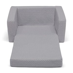 Delta Children Serta Cozee Flip Out Memory Foam Chair, Grey