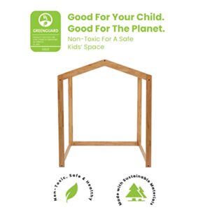 Delta Children Homestead Wood Indoor Playhouse - Greenguard Gold Certified, Natural