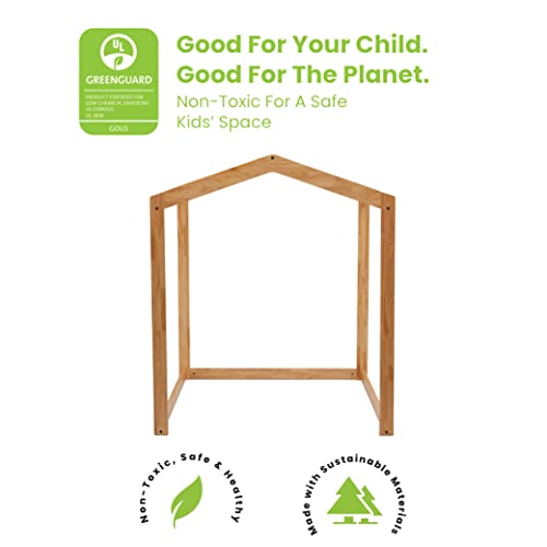 Delta Children Homestead Wood Indoor Playhouse - Greenguard Gold Certified, Natural