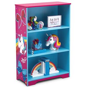 delta children deluxe 3-shelf bookcase – ideal for books, decor, homeschooling & more – greenguard gold certified, jojo siwa