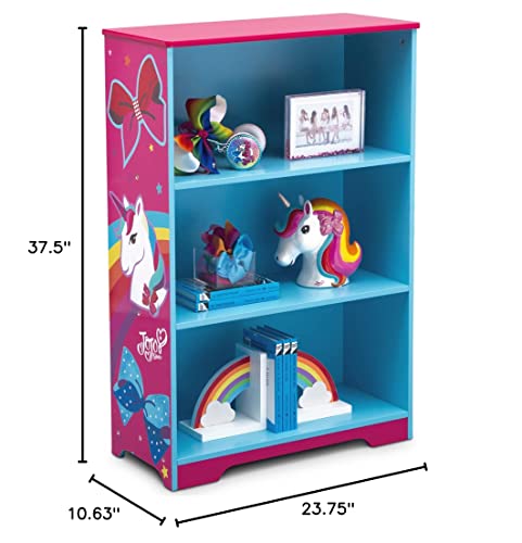 Delta Children Deluxe 3-Shelf Bookcase - Ideal for Books, Decor, Homeschooling & More - Greenguard Gold Certified, JoJo Siwa