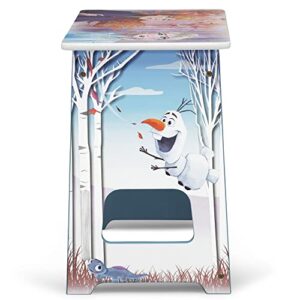 Disney Frozen Kids Wood Art Desk and Chair Set with Dry Erase Top and Reusable Vinyl Cling Stickers by Delta Children - Greenguard Gold Certified