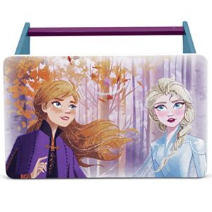 Disney Frozen Kids Wood Art Desk and Chair Set with Dry Erase Top and Reusable Vinyl Cling Stickers by Delta Children - Greenguard Gold Certified