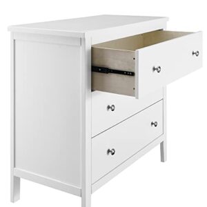 Delta Children Campbell 3 Drawer Dresser, Bianca White