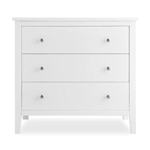 Delta Children Campbell 3 Drawer Dresser, Bianca White