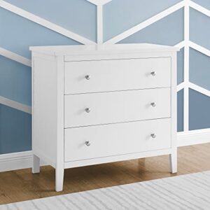 Delta Children Campbell 3 Drawer Dresser, Bianca White