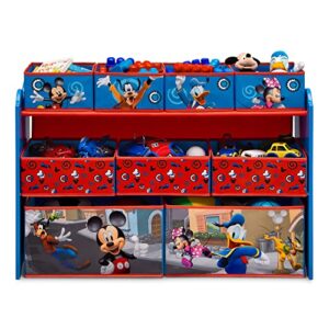 Disney Mickey Mouse Deluxe 9 Bin Design and Store Toy Organizer by Delta Children, Greenguard Gold Certified