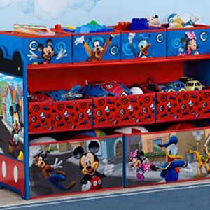 Disney Mickey Mouse Deluxe 9 Bin Design and Store Toy Organizer by Delta Children, Greenguard Gold Certified