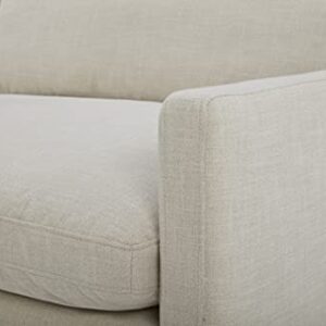 Amazon Brand – Stone & Beam Rustin Contemporary Deep-Seated Sofa Couch, 89"W, Cream